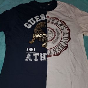 Guess half and half t shirt